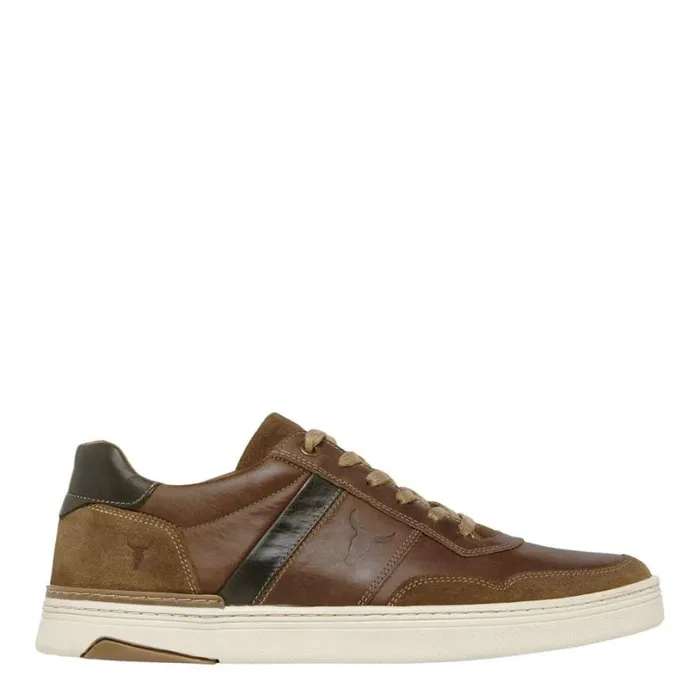 Shoes Men Windsor Smith TATE KHAKI LEATHER SHOES