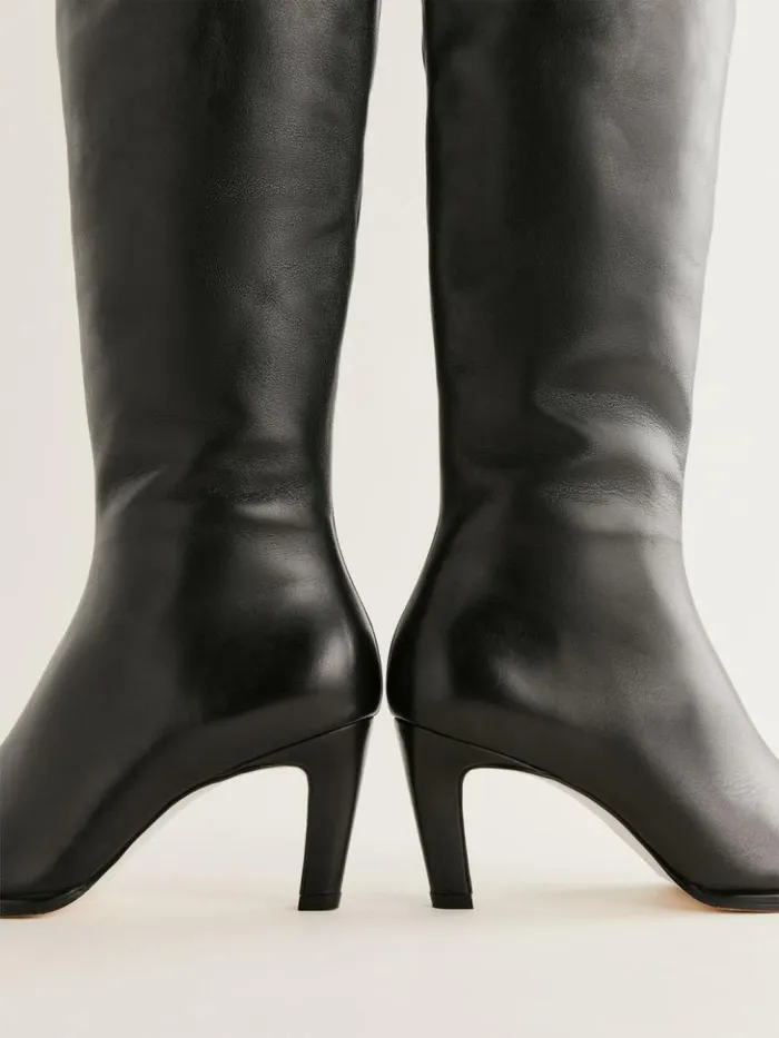 Shoes The Reformation Giles Over The Knee Boot Black Leather