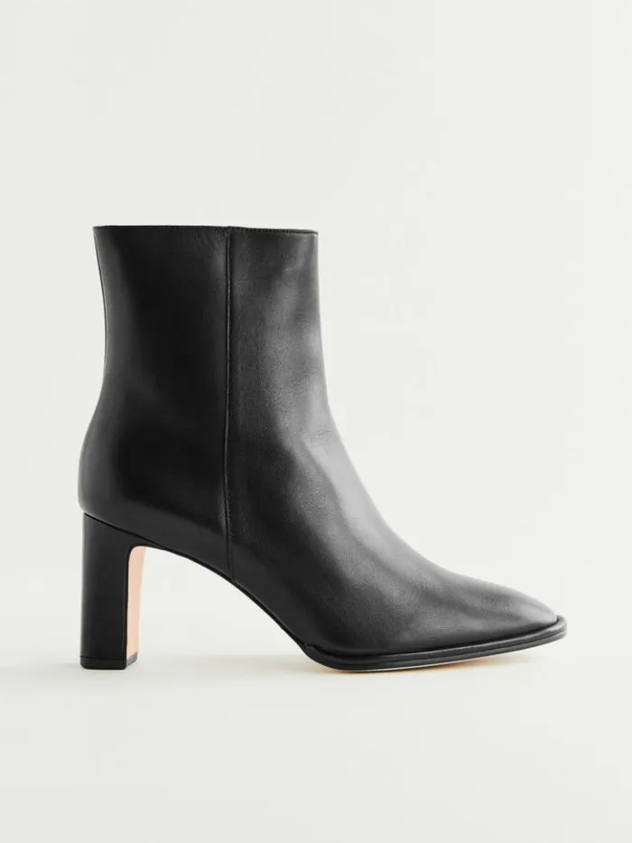 Shoes The Reformation Gillian Ankle Boot Black Leather