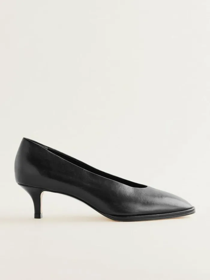 Shoes The Reformation Gracelynn Pump Black Leather