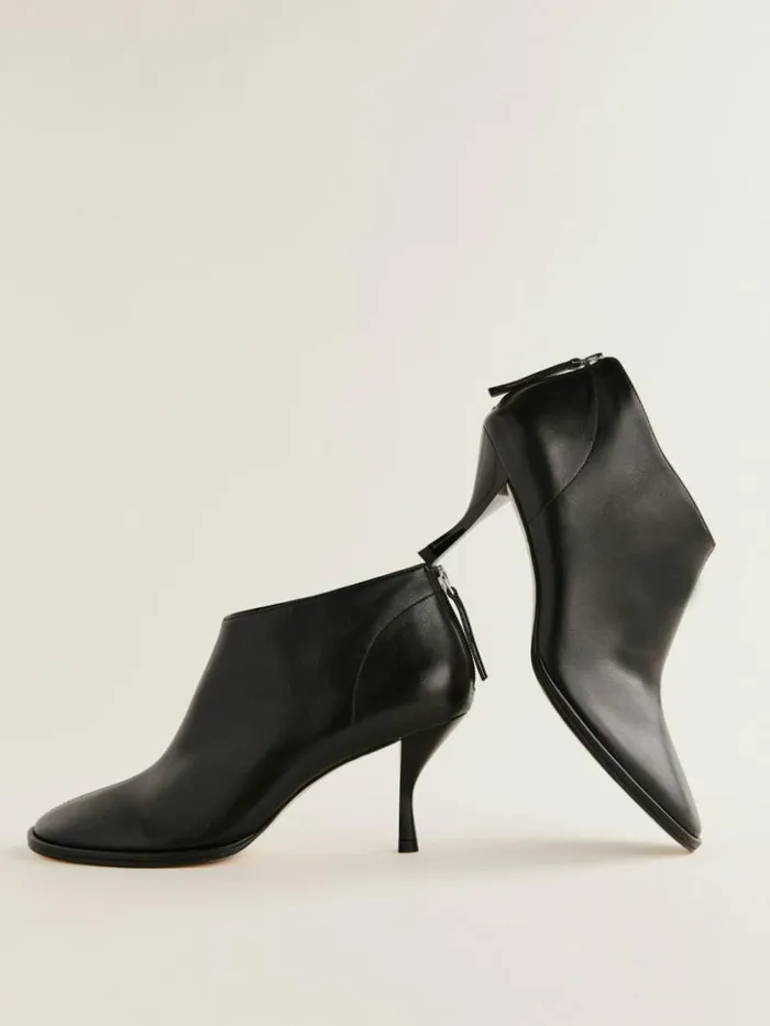 Shoes The Reformation Gretel Ankle Boot Black Leather