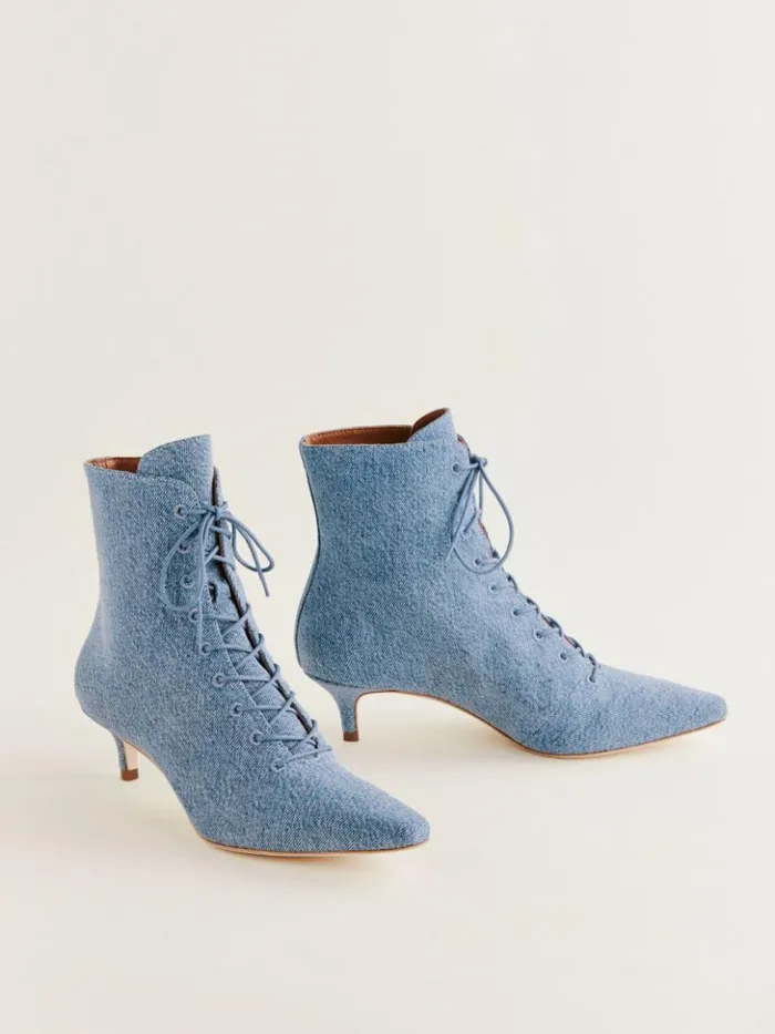 Shoes The Reformation Kittie Lace Up Boot Sanders