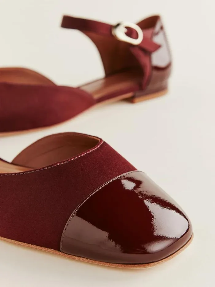 Shoes The Reformation Martha Flat Ruby