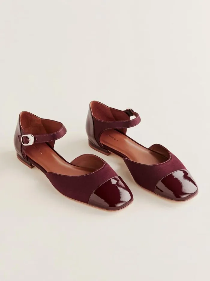 Shoes The Reformation Martha Flat Ruby