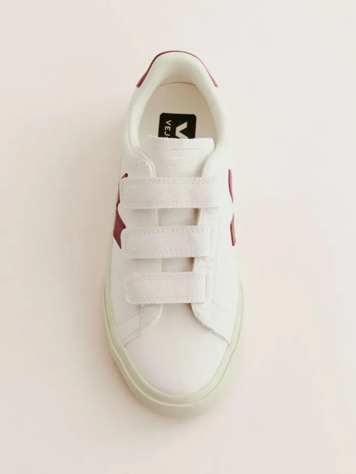Shoes The Reformation Veja Recife Leather Sneaker Extra White Marsala