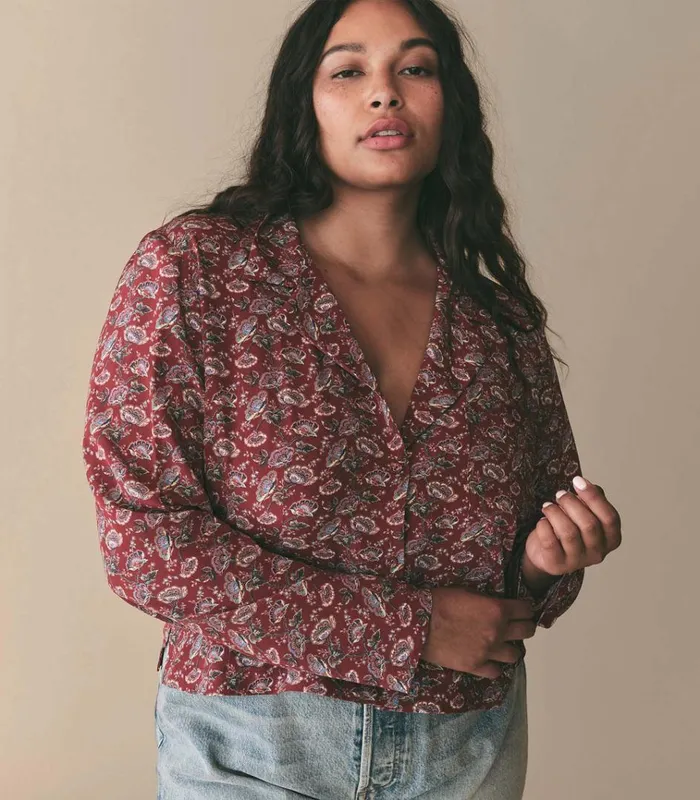 Shop ABENA TOP Garnet Arbor Rose Floral DEN Tops