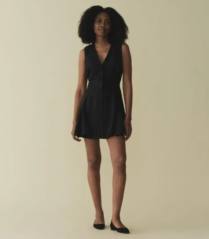 Shop AUBREY DRESS Black DEN Dresses