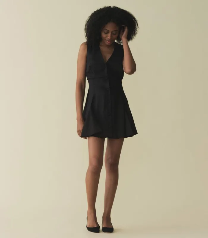 Shop AUBREY DRESS Black DEN Dresses