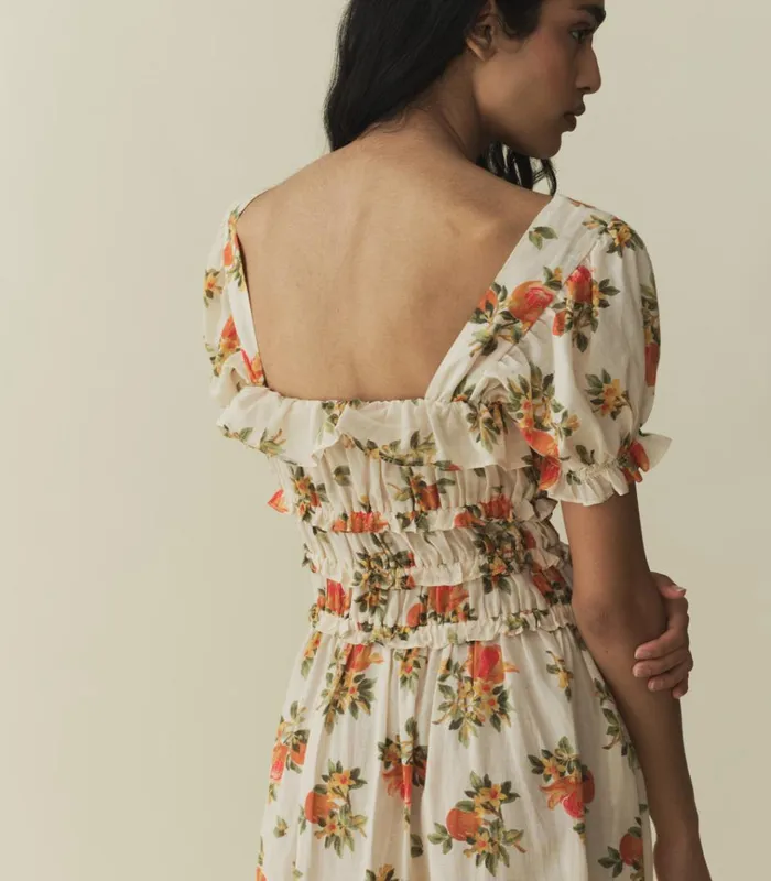 Shop CLARINET DRESS Orangerie Floral DEN Dresses