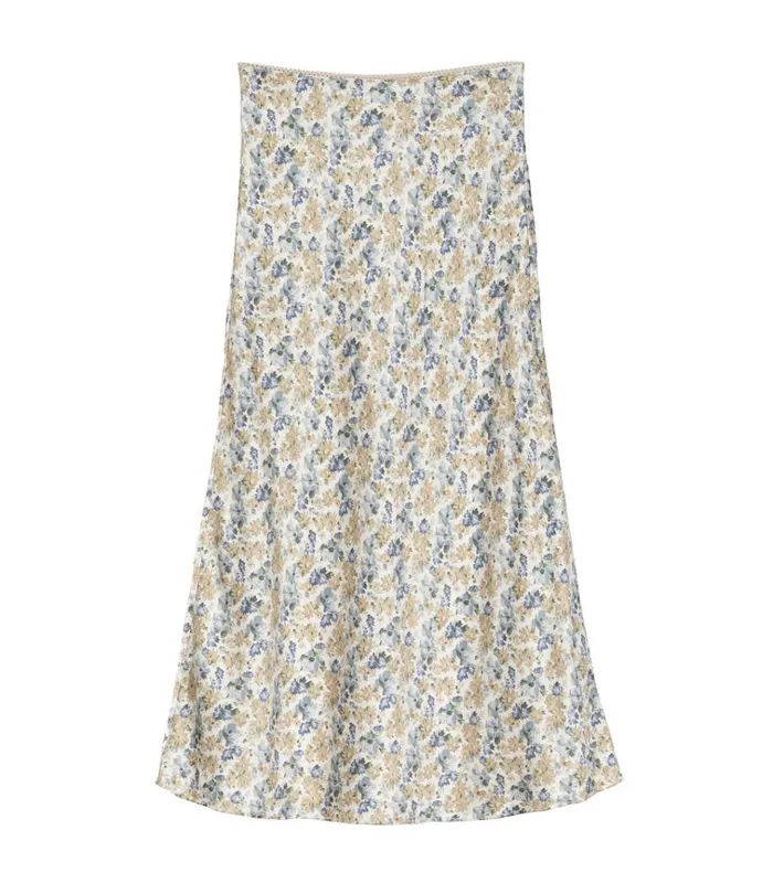 Shop ELOWEN SKIRT Bleu Wildflower Thicket DEN Skirts
