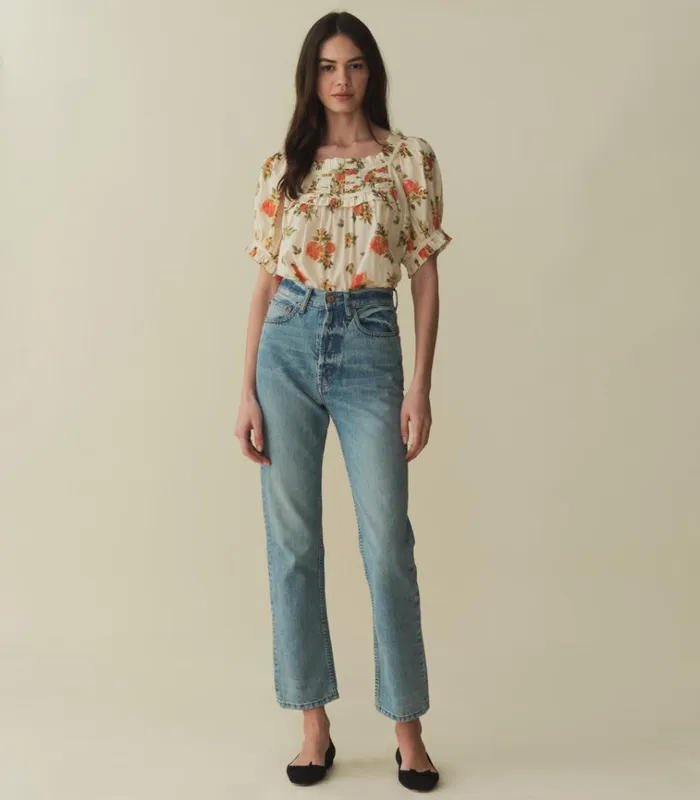Shop FRANCES TOP Orangerie Floral DEN Tops