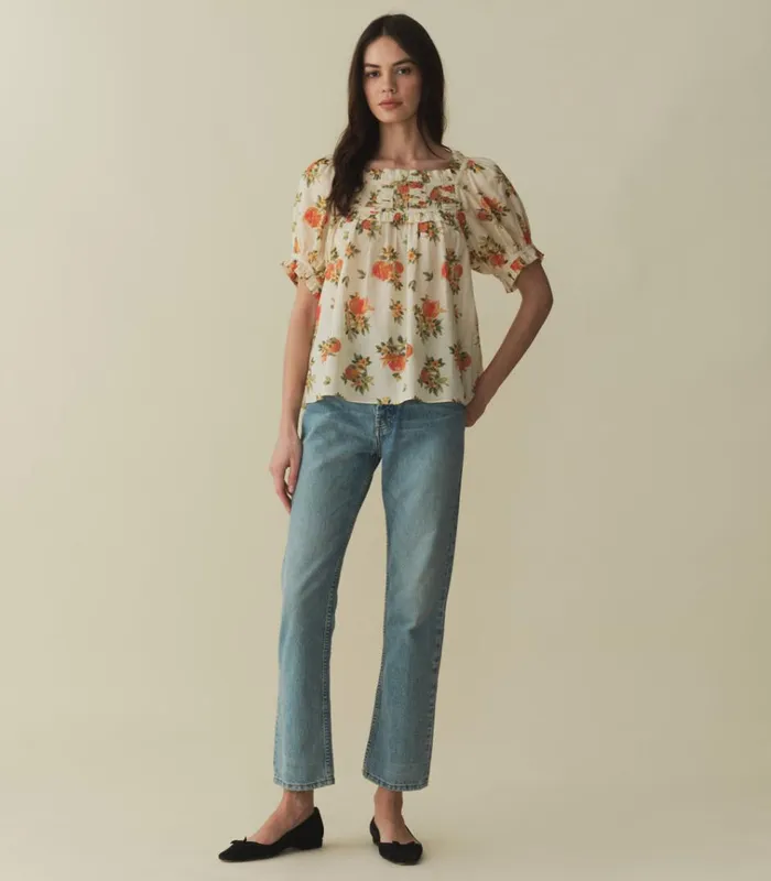 Shop FRANCES TOP Orangerie Floral DEN Tops