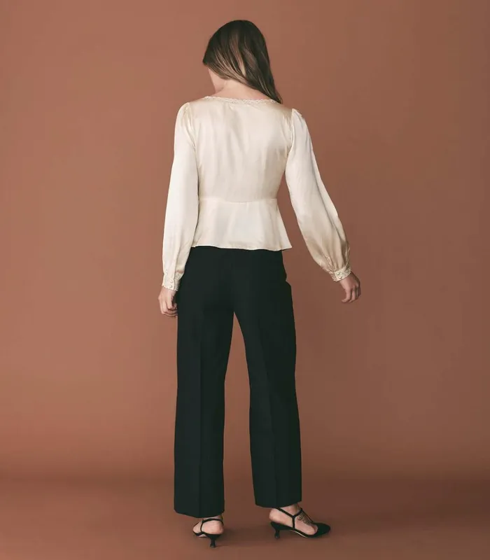 Shop FREYDA TOP Mother Of Pearl DEN Tops