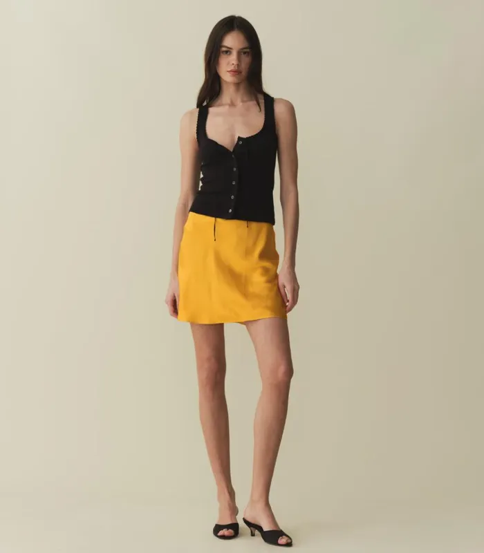 Shop GIULIETTA SKIRT Goldenrod DEN Skirts