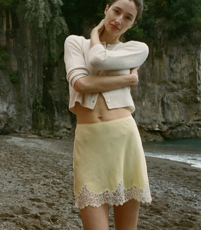 Shop GIULIETTA SKIRT Yellow Rose DEN Skirts