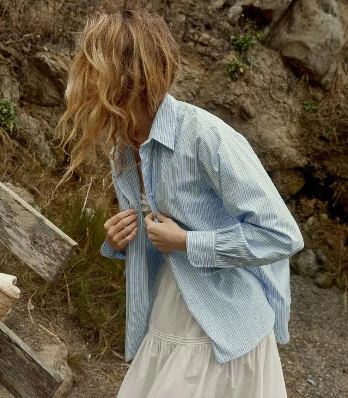 Shop HAVA TOP Santorini Stripe DEN Tops