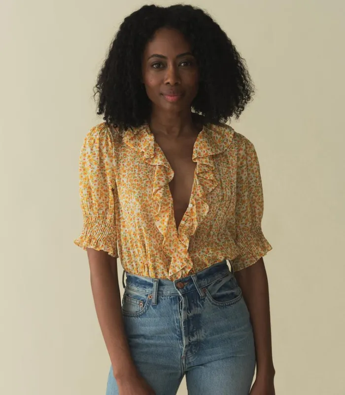 Shop HENRI TOP Clementine Daisy Fields DEN Tops