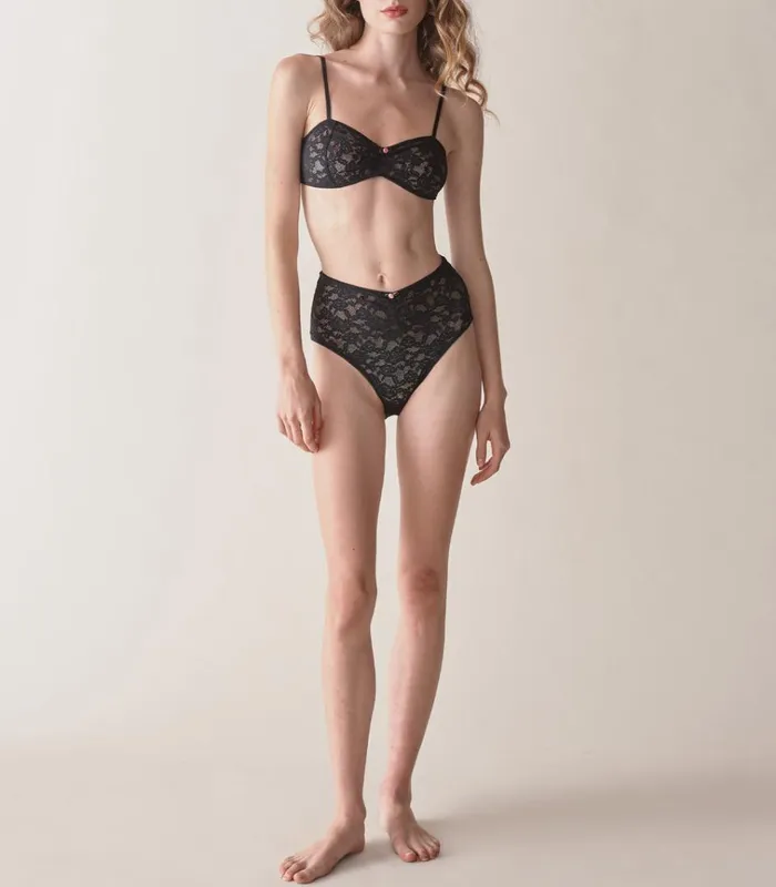 Shop IRENA BRIEF Black DEN Den Delicates