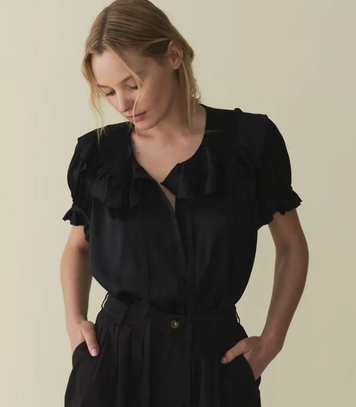 Shop KELELA TOP Black DEN Tops