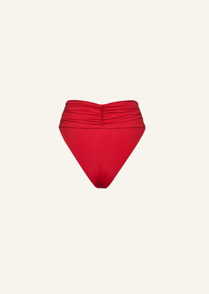 Shop Magda Butrym Beachwear Highwaisted Flower Appliqu Swim Bottom In Red Shop Magda Butrym Beachwear Highwaisted Flower Appliqu Swim Bottom In Red