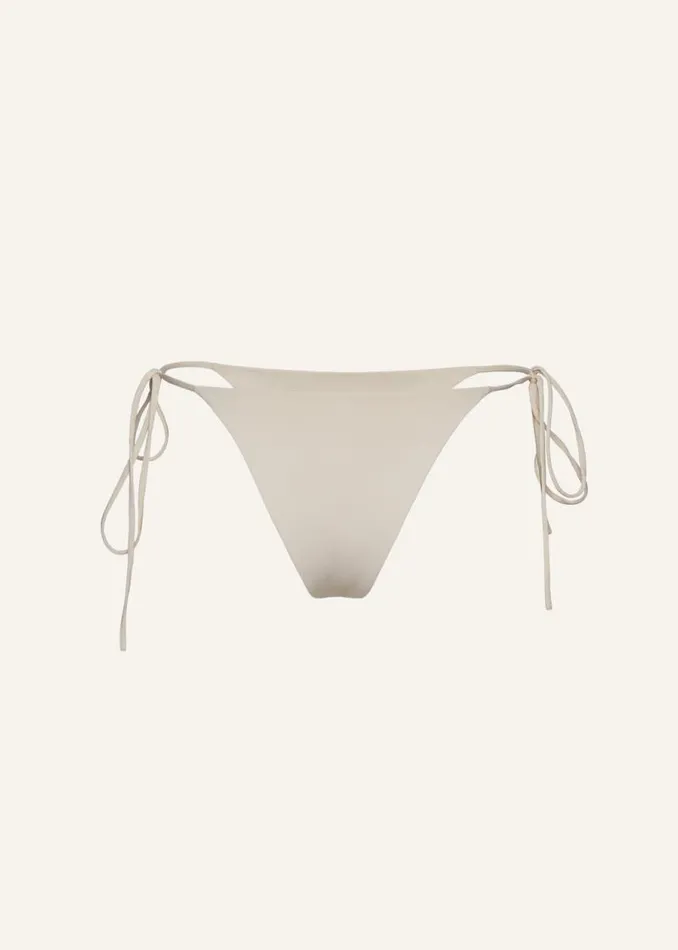 Shop Magda Butrym Beachwear String Tie Swim Bottom In Metallic Beige Shop Magda Butrym Beachwear String Tie Swim Bottom In Metallic Beige