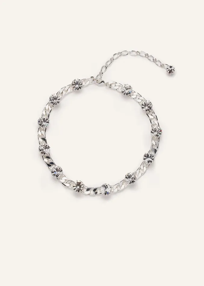 Shop Magda Butrym Jewelry Chain Necklace With Crystals