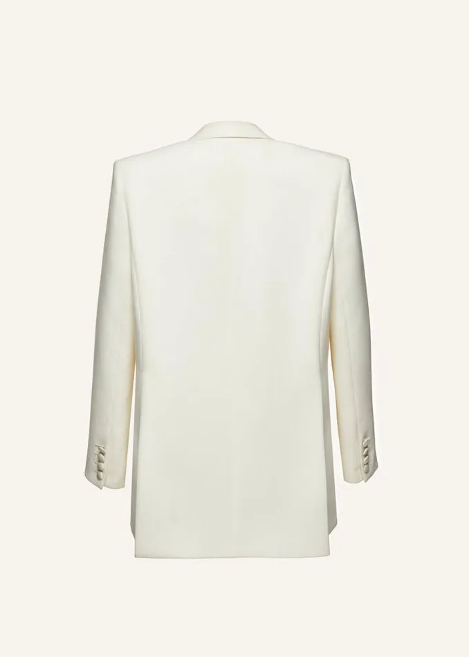Shop Magda Butrym Tailoring And Suits Tailored Blazer In Cream Shop Magda Butrym Tailoring And Suits Tailored Blazer In Cream