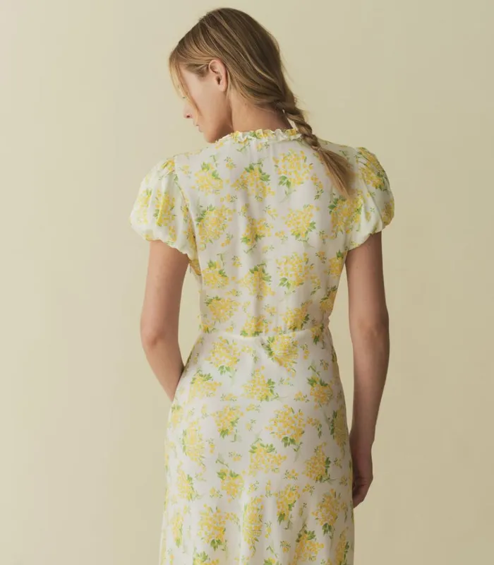 Shop ORIANNA DRESS Salt May Bell Floral DEN Dresses