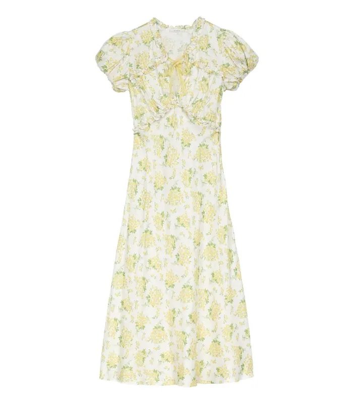 Shop ORIANNA DRESS Salt May Bell Floral DEN Dresses