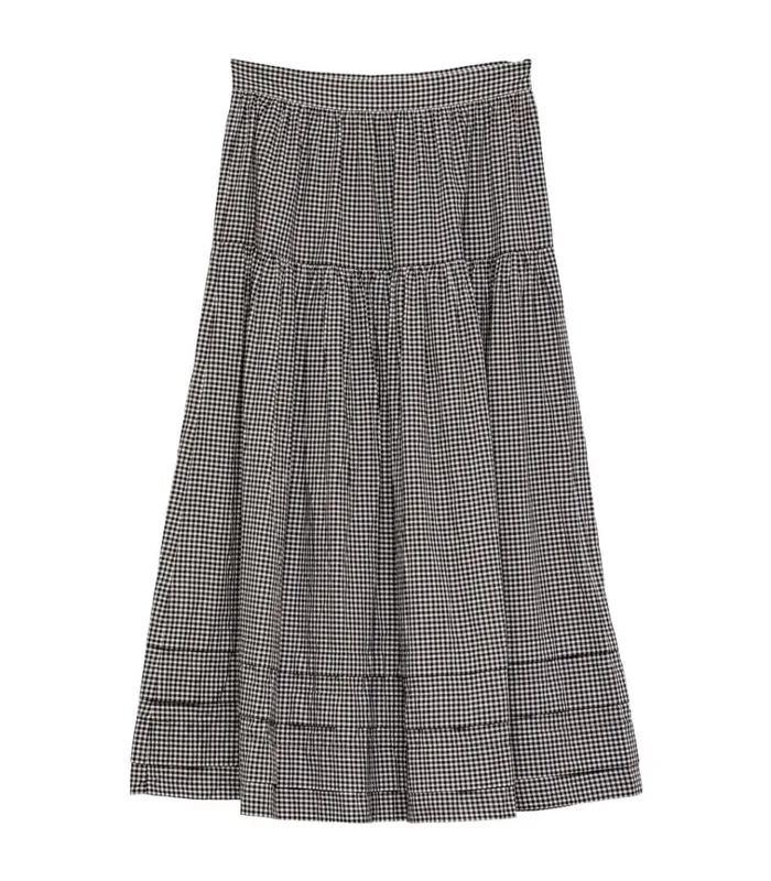 Shop SEBASTIANE SKIRT La Maddalena Gingham DEN Skirts