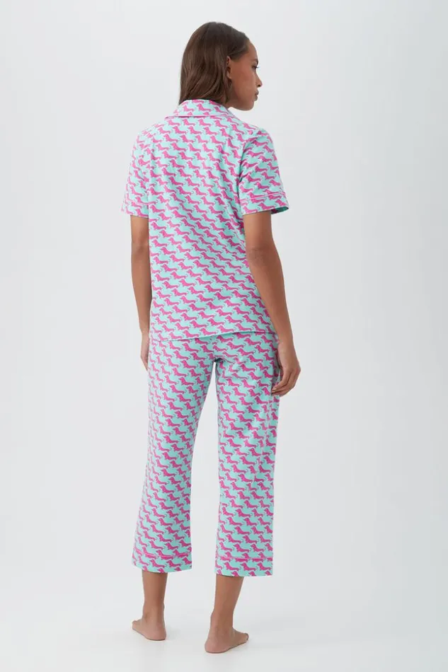 SHOP Trina Turk WOMEN039S SLEEPWEAR DOG WALK CROPPED PJ SET