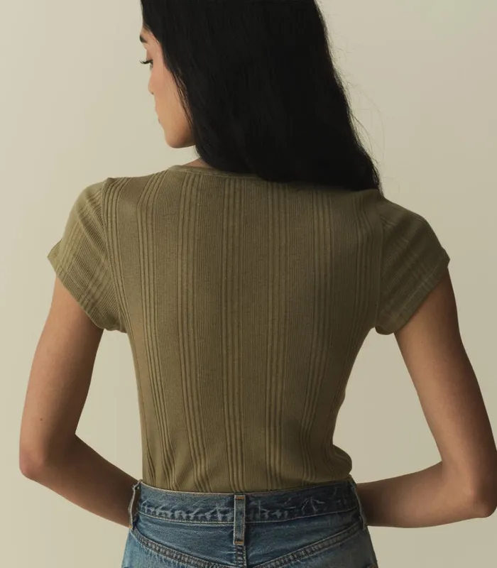 Shop VIVI CASHMERE BLEND TEE Pasture DEN Tees