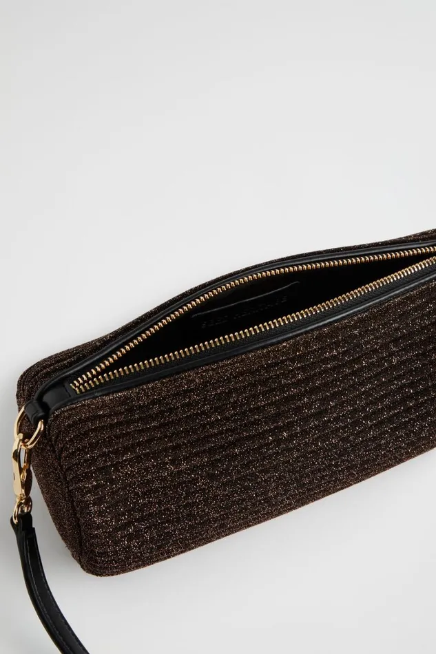 Shoulder Bags Woman Seed Heritage Pleated Shoulder Bag Bronze