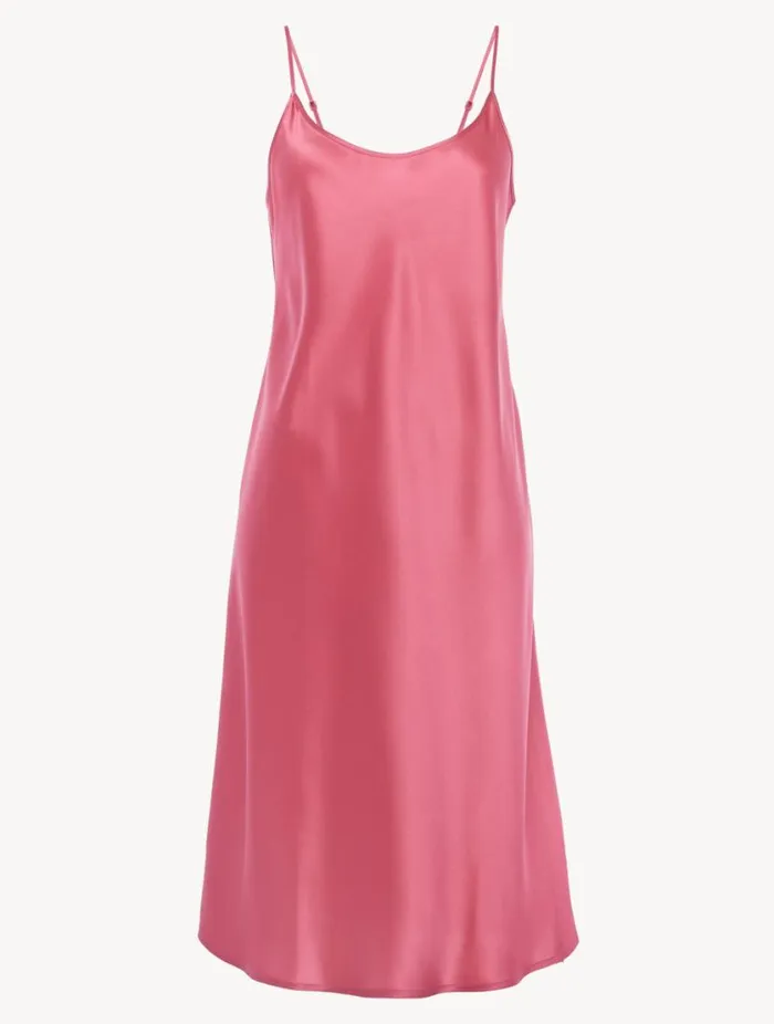 Silk Midi Nightdress In Wild Orchid Sleepwear La Perla Slips and Dresses