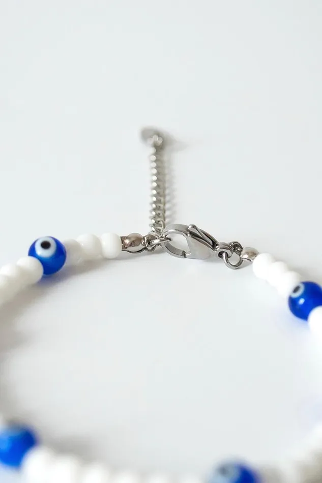 Silver White Blue Tennis Bracelet Women Roman Jewellery