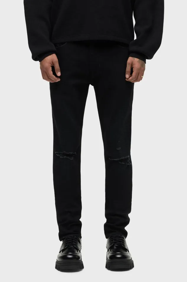 Skinny Men Hudson Jeans Zack Skinny Jean Destructed Ink