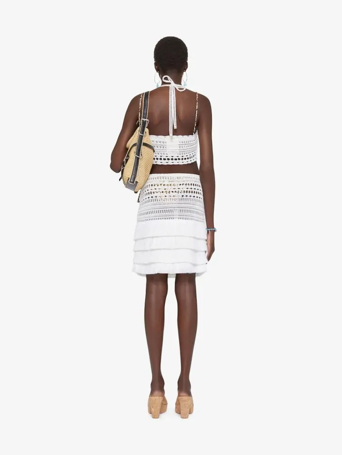 Skirt In Crochet White Women Givenchy Skirts