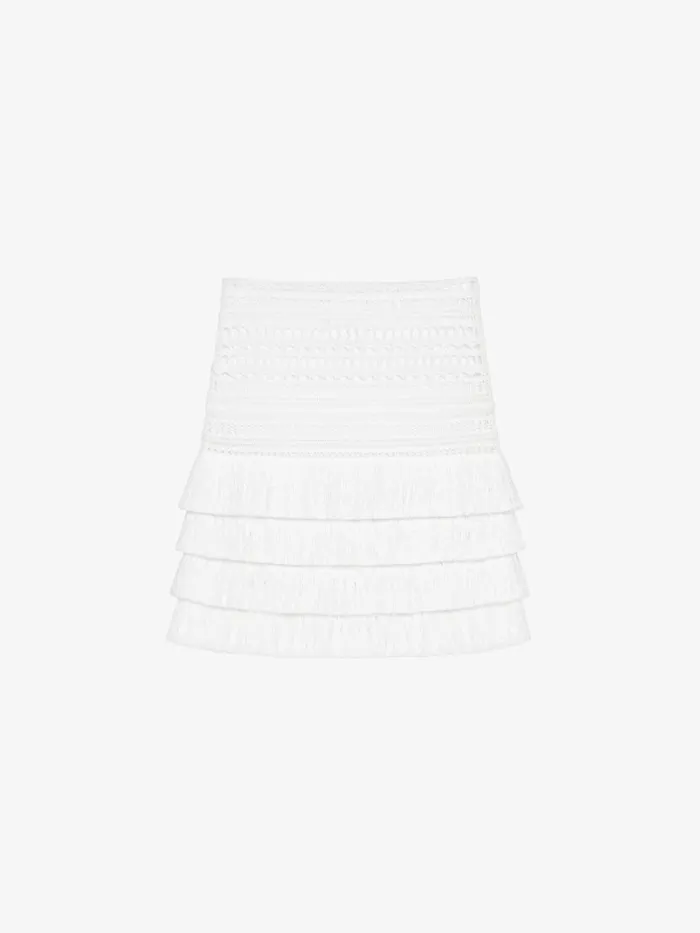 Skirt In Crochet White Women Givenchy Skirts