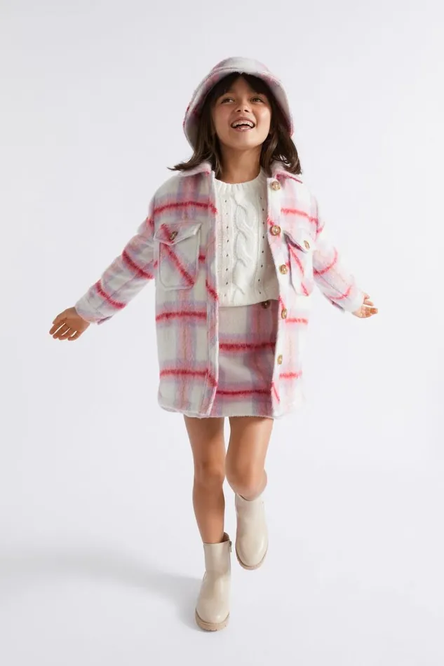 Skirts Girl Seed Heritage Brushed Wool Skirt Camelia
