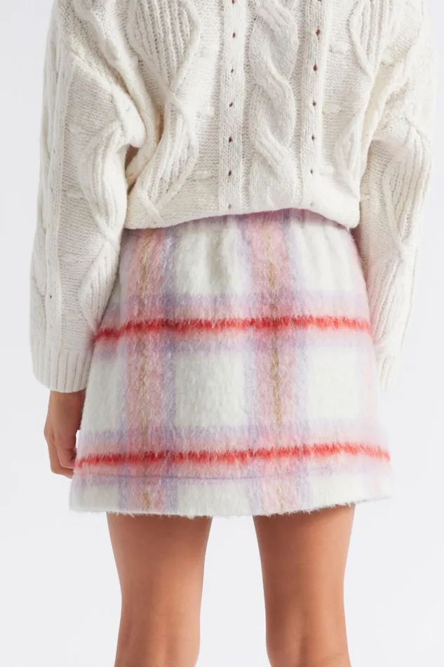 Skirts Girl Seed Heritage Brushed Wool Skirt Camelia