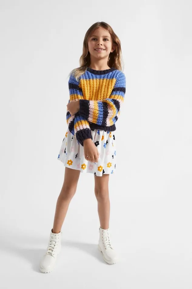 Skirts Girl Seed Heritage Daisy Cord Skirt Canvas