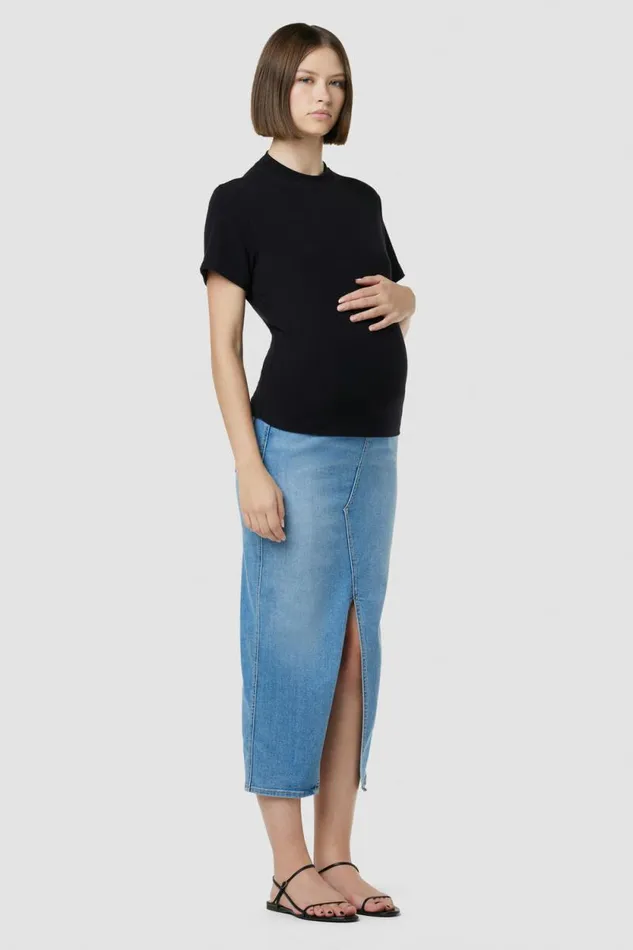 Skirts Women Hudson Jeans Maternity Reconstructed Skirt Off Season Skirts Women Hudson Jeans Maternity Reconstructed Skirt Off Season
