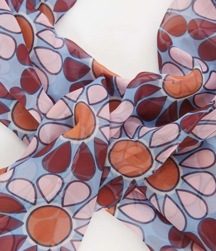 Smak Parlour Flower Power Long Hair Scarf Accessories Unique Vintage Gloves and Scarves