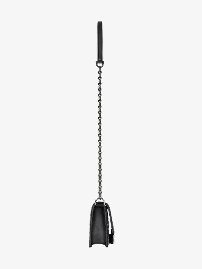Small 4g Bag In Satin With 4g Studs Strass And Chain Black Women Givenchy Shoulder Bags