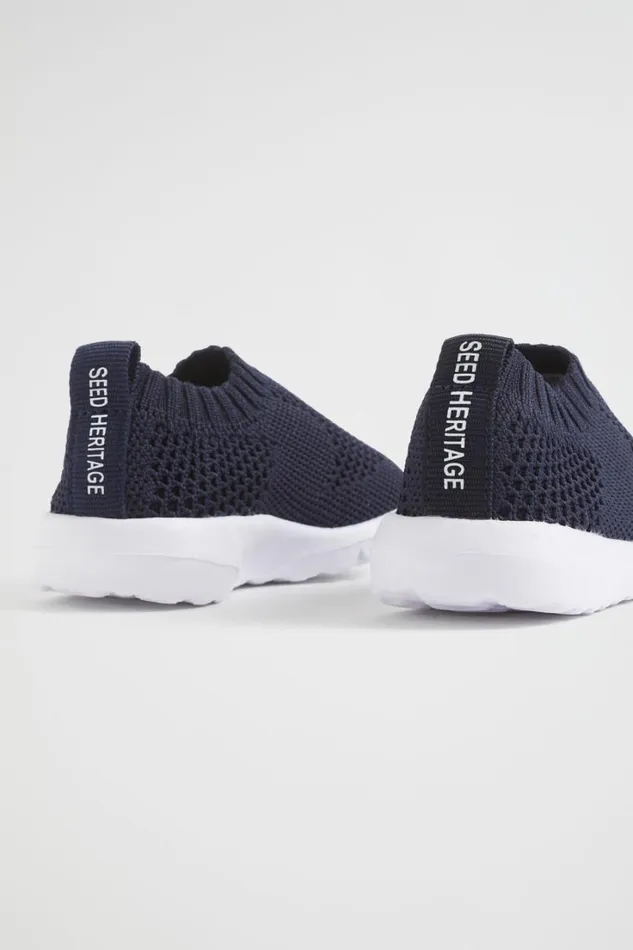 Sneakers and Trainers Baby Seed Heritage Knit Sneaker Navy