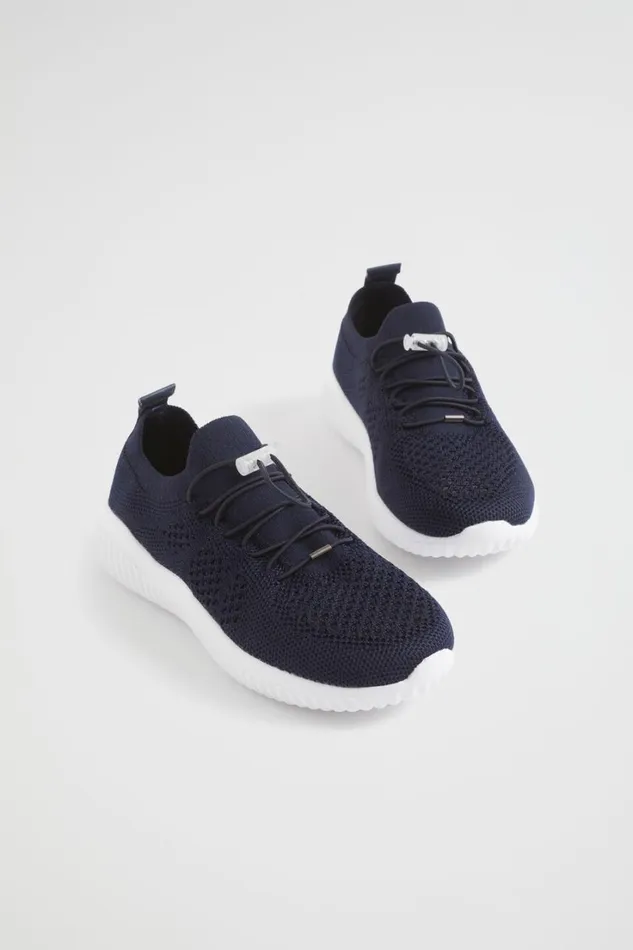Sneakers and Trainers Boy Seed Heritage Knit Trainer Navy
