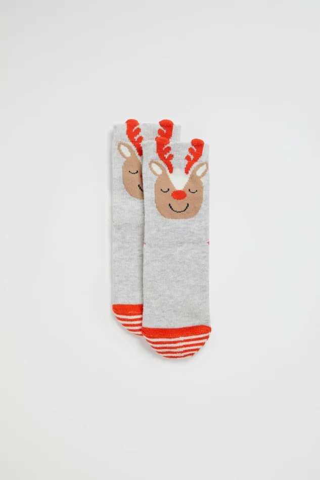 Socks GirlBoy Seed Heritage Reindeer Sock Multi