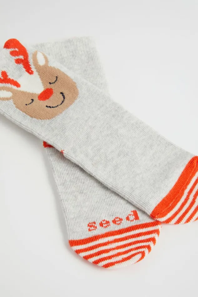 Socks GirlBoy Seed Heritage Reindeer Sock Multi