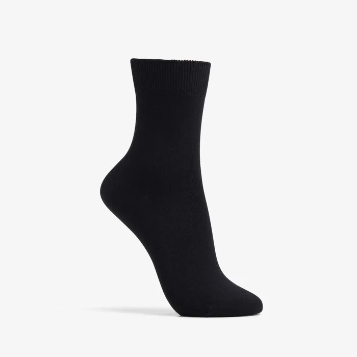 Solid Dress Crew Sock Black Women Clarks Accessories