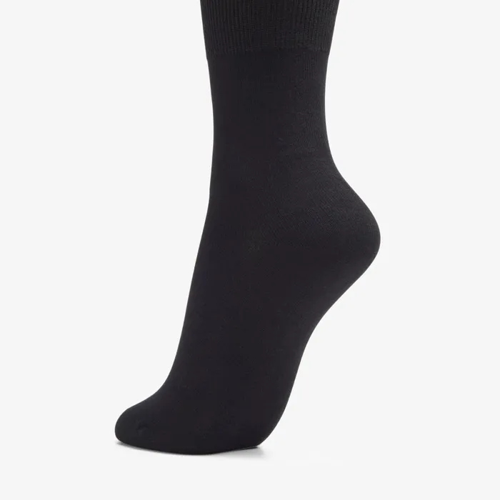 Solid Dress Crew Sock Black Women Clarks Accessories